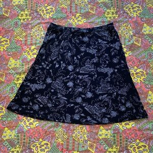 Coldwater Creek Black and White Italian Summer Skirt